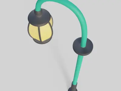 Cartoon Street Light 7 3D model