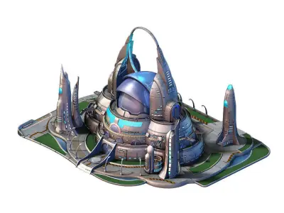 Spacecraft - Terrain Reconstruction Institute 02 3D model