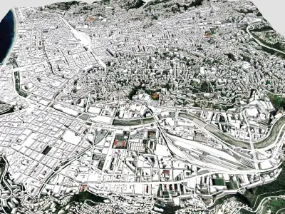 Cityscape Nice France 3D model