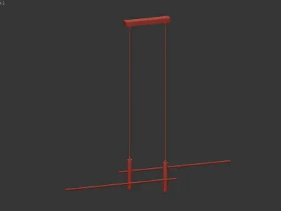 Modern LED Chandelier Ceiling Lamp 3D model buy