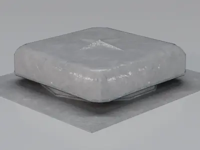 Round Top Vent Low-poly 3D model