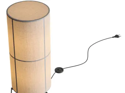 EXCLUSIVE FABRIC FLOOR LAMP STRIP 3D model