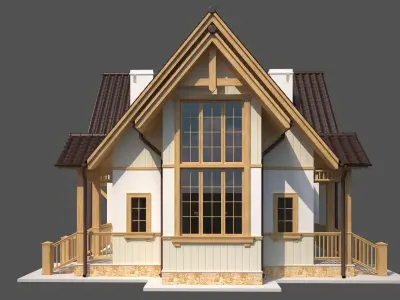 European country house 3D model