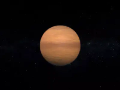 Gas Giant Alien Planet 09 Low-poly 3D model