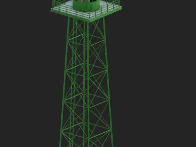 Breakwater Head Light Low-poly 3D model