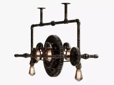 Chandelier connect sogwheel 3D model