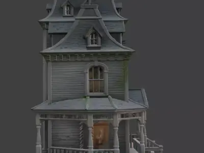 Haunted House 3d Model 3D model