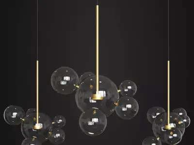 Giopato Coombes Bolle Pendant 6 Bubbles 3D model