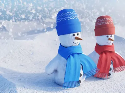 -Winter Scene- 3D model