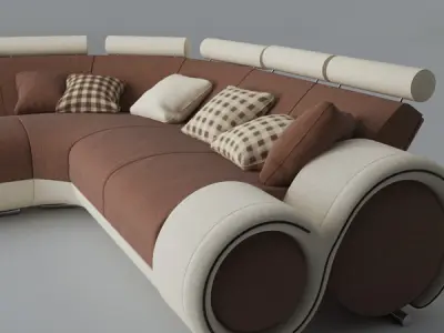 Modern Sofa 6x 3D model