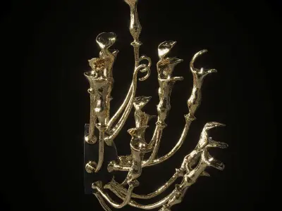 Sconce of Pieter Adam Low-poly 3D model