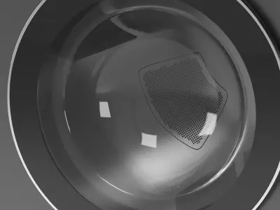 LG dryer machine DLEX6700B 3D model