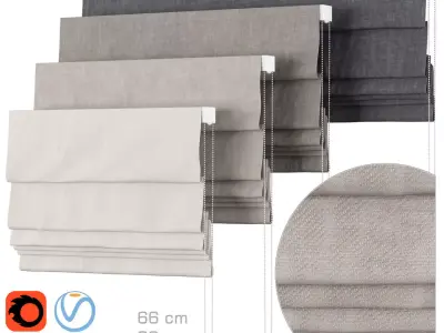 Roman Curtains 140 Kvadrat Even 3D model