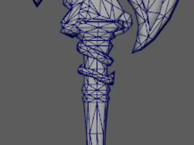 alliance-warfronts-polearm-wow-fan-art Low-poly 3D model