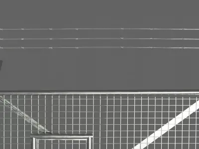 Kit iron bars textured  3D model