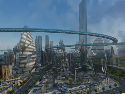 Future city 2 3D model