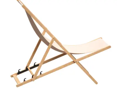 Chaise lounge chair sun lounger 3D model