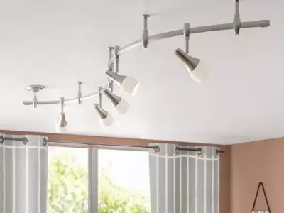 Brushed nickel Nowell 5-Light Track Kit Free 3D model