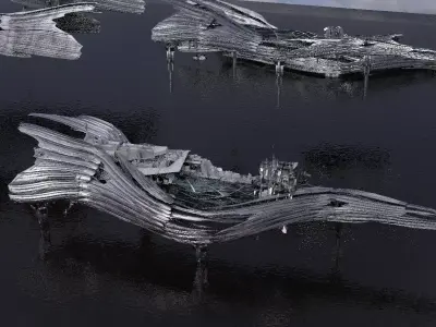 Hybrid base design Exterior Ship 9 3D model