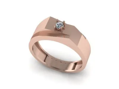 man ring for daimonds 3D print model