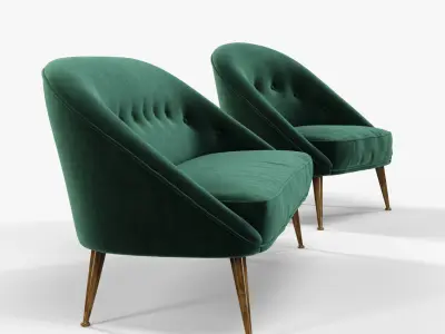 Brabbu Malay armchair and sofa 3D model