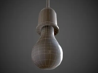 Bulb Holder  Low-poly 3D model