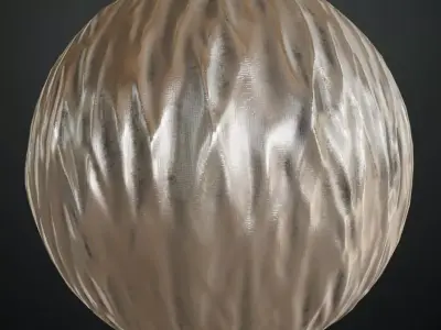 Silver Sci-fi Hose PBR Seamless Texture