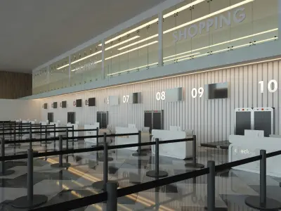  Modern Airport Interior 