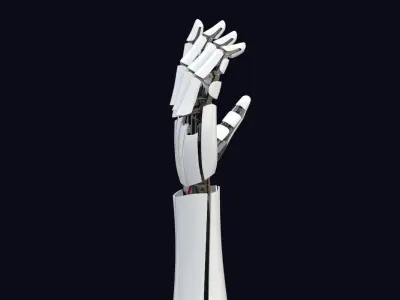 3D Robot Arm 5 Animations  3D model