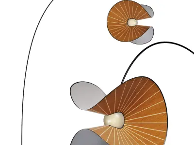 roche bobois mariposa floor lamp arc 3D model