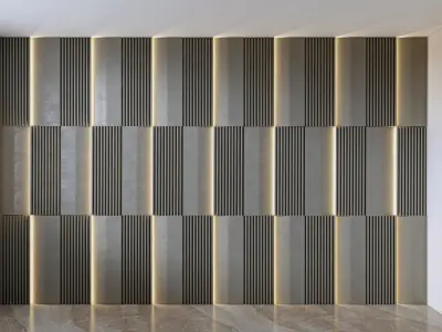 Decorative Wall Panel  3D wall  panel  3d panel Free 3D model