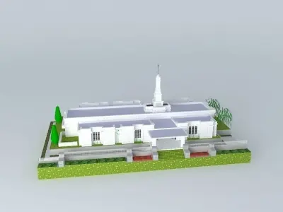 LDS. Temple Edmonton Alberta , Canada. Templo Mormon. 67 th o... Free 3D model