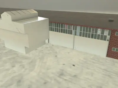 EDDB Hangar 7 Low-poly 3D model