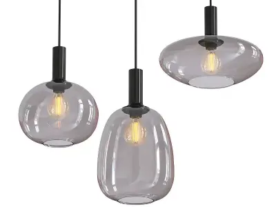 SMOKED GLASS PENDANT 3D model