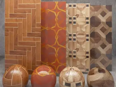 Vray material pack 19 Low-poly 3D model