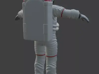 High Poly Astronaut Spacesuit Cinematic Detail 4K PBR Textures 3D model