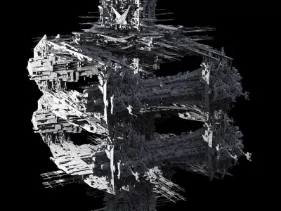 Mega Sci-Fi city Space station 2 designs  3D model