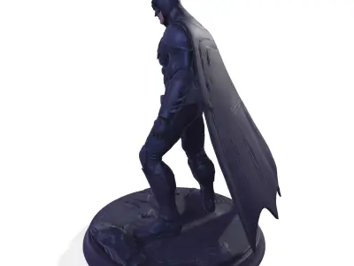 Dark Vigilante High-Poly 3D Print Figurine 3D print model