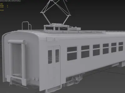 ER-2 EMU Motor Wagon 3D model Low-poly 3D model