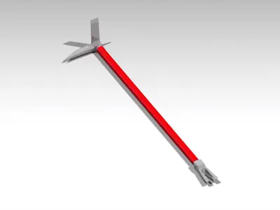 Door breaker and crowbar device for Firemen 3D model