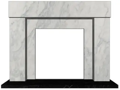 marble fireplace Low-poly 3D model