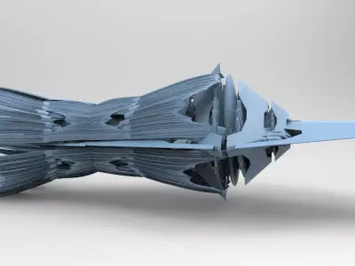 Ancient Alien spear tower 4 3D model