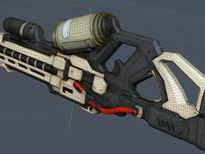 Phantom Rail Low-poly 3D model