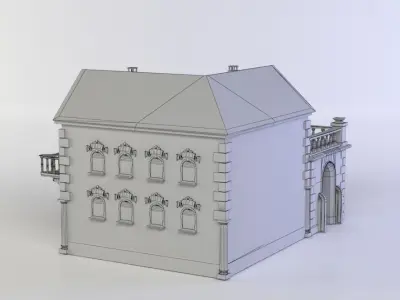Small house Low-poly 3D model buy