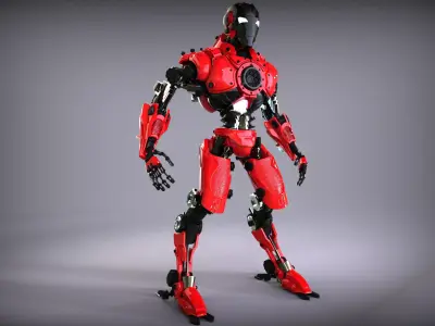 Sci-Fi Robot Updated 3D model
