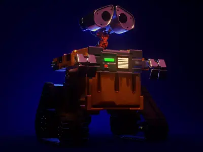 Wall E 3D Model robot Low-poly 3D model