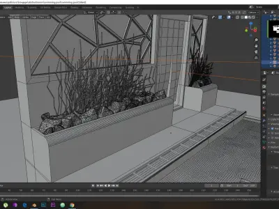 realistic modern swimming pool 3D model