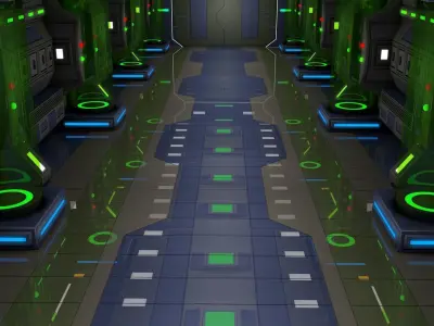 Sci Fi Corridor  3D model