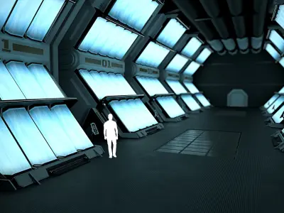 Location - Cryo Sector  Low-poly 3D model