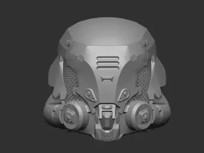 Scifi Helmet 2 - Headsculpt for Action Figures 3D print model 3D print model